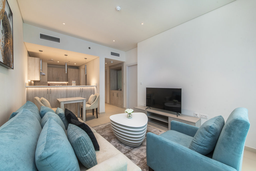 Дубай: Апартаменты Ideal 1BR with sea view on Palm Jumeirah