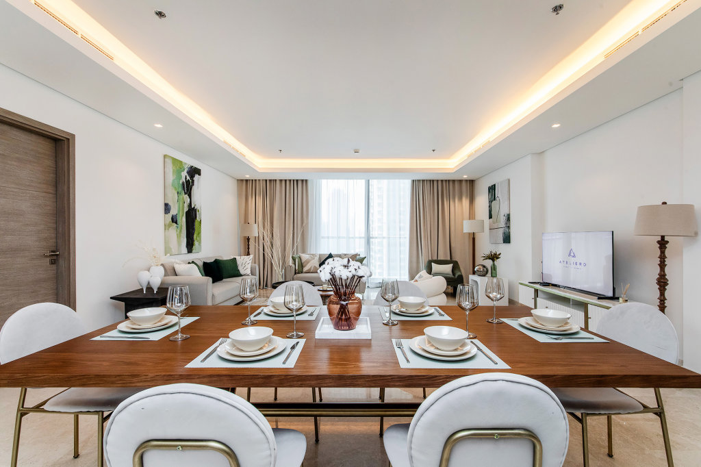 Дубай: Апартаменты Luxe 3BR High Floor & Burj Khalifa view