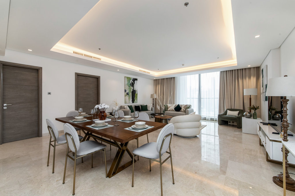 Дубай: Апартаменты Luxe 3BR High Floor & Burj Khalifa view