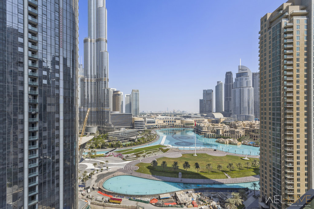 Дубай: Апартаменты WelHome Luxury Apartment Facing Burj Khalifa with Terrace