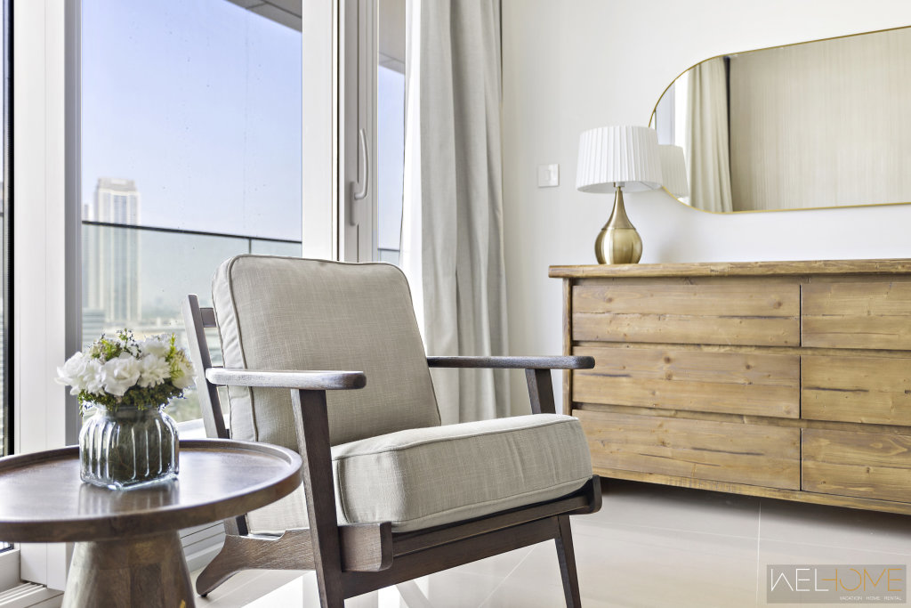 Дубай: Апартаменты WelHome Luxury Apartment Facing Burj Khalifa with Terrace