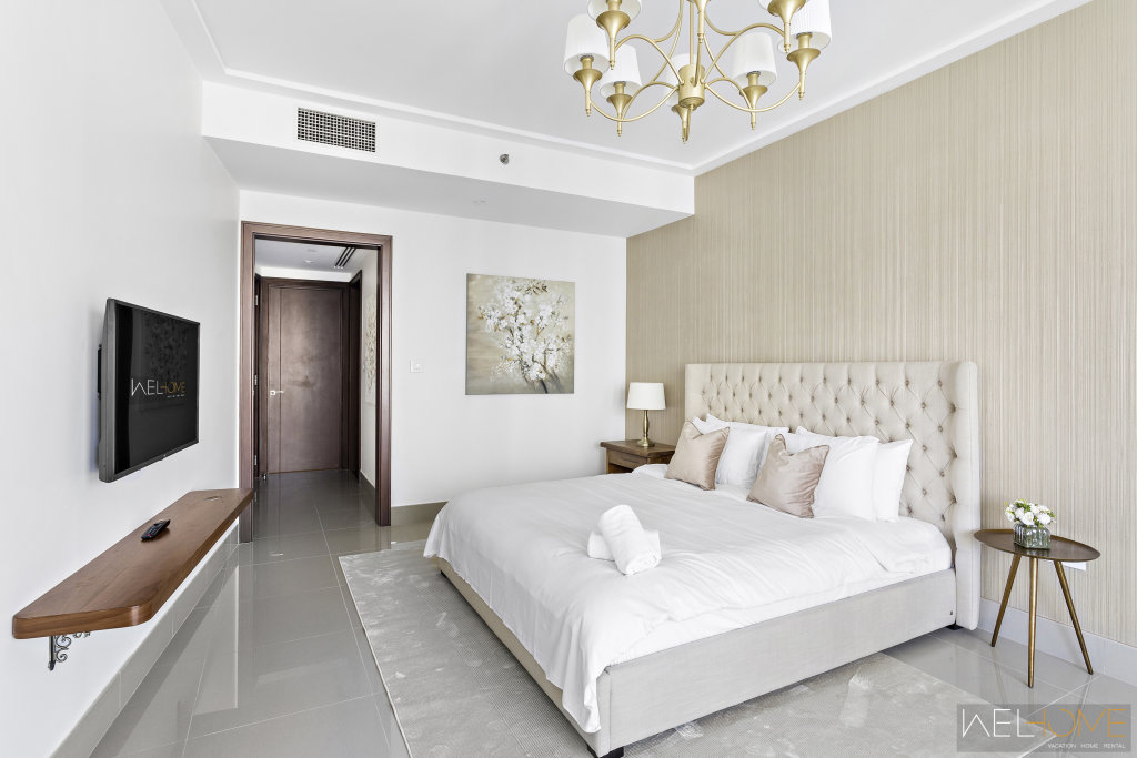 Дубай: Апартаменты WelHome Luxury Apartment Facing Burj Khalifa with Terrace