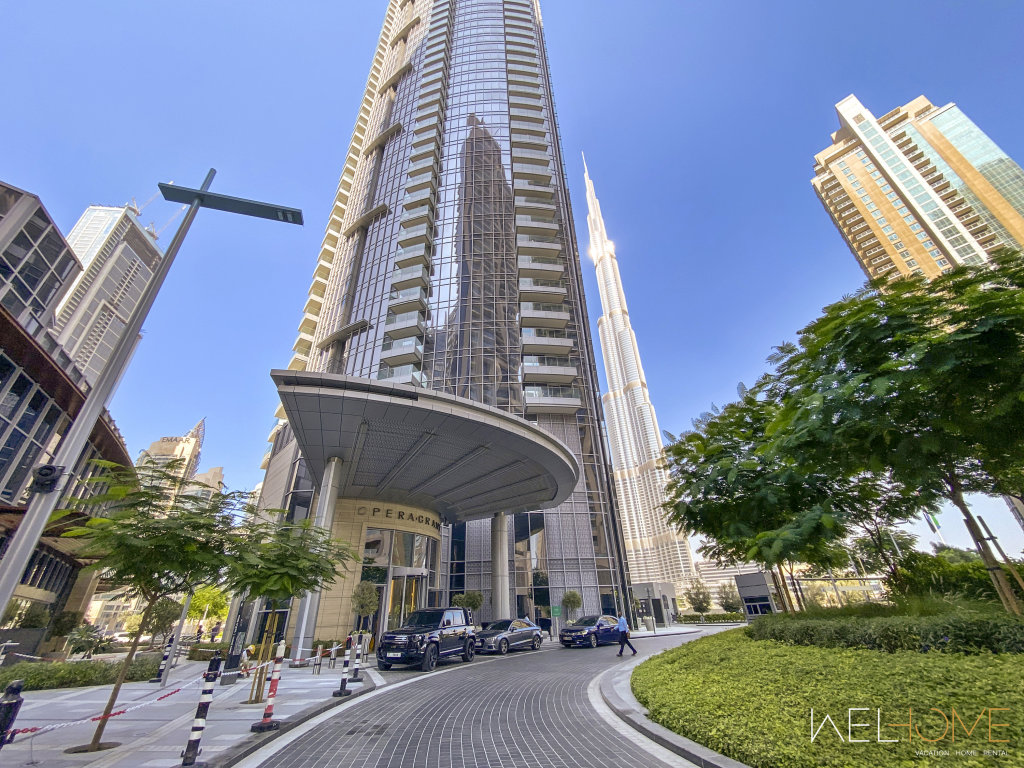 Дубай: Апартаменты WelHome Luxury Apartment Facing Burj Khalifa with Terrace