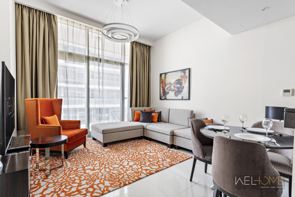 Дубай: Апартаменты WelHome - Charming Breathtaking 1BR Apt. In Damac Hills