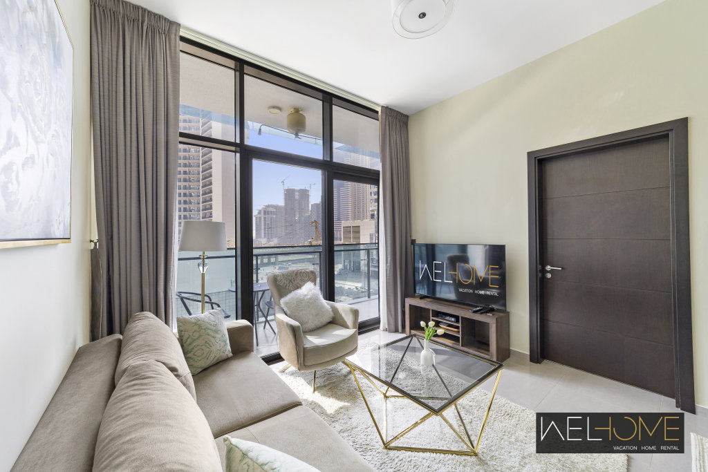 Дубай: Апартаменты WelHome - Chic Apartment in Liveliest Area in Business Bay
