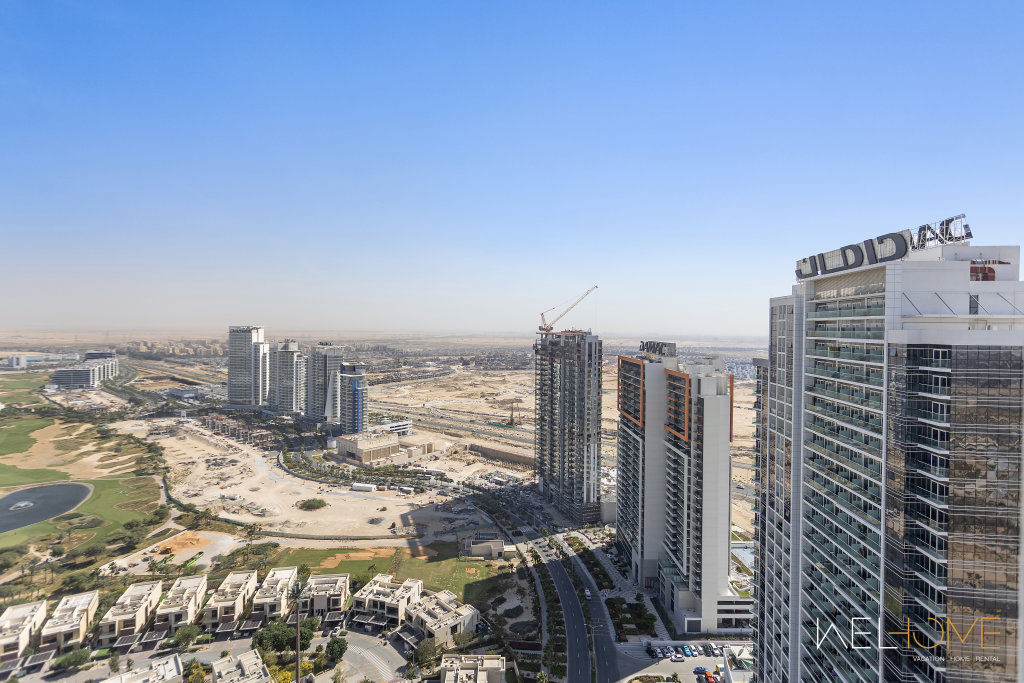 Дубай: Апартаменты WelHome - Breathtaking 1BR Apt with Balcony and City View