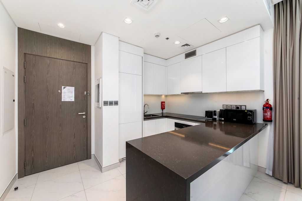 Дубай: Апартаменты Amazing 1BR with Lagoon view at District One