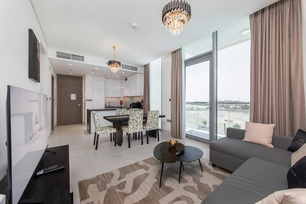 Дубай: Апартаменты Amazing 1BR with Lagoon view at District One