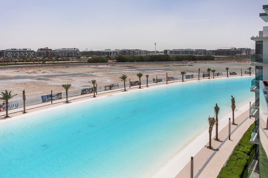 Дубай: Апартаменты Amazing 1BR with Lagoon view at District One