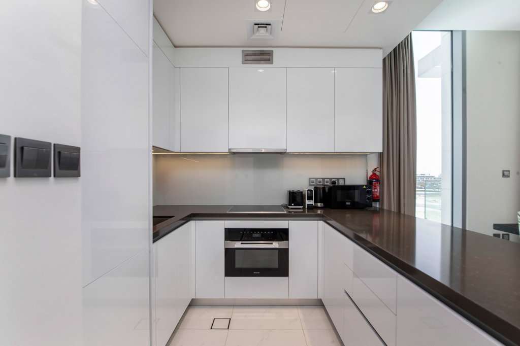 Дубай: Апартаменты Amazing 1BR with Lagoon view at District One