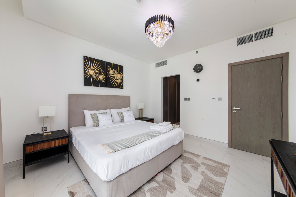 Дубай: Апартаменты Amazing 1BR with Lagoon view at District One