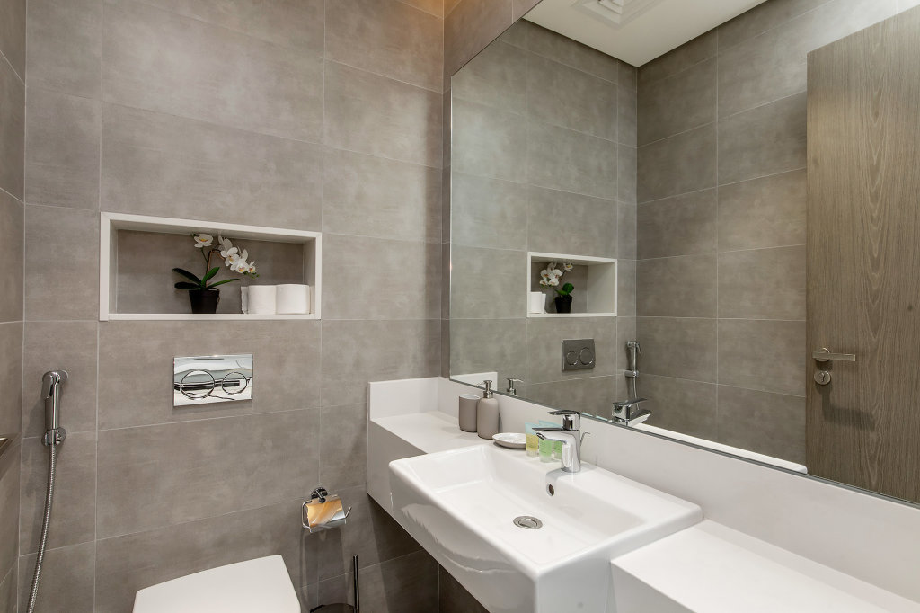 Дубай: Апартаменты Amazing 1BR with Lagoon view at District One
