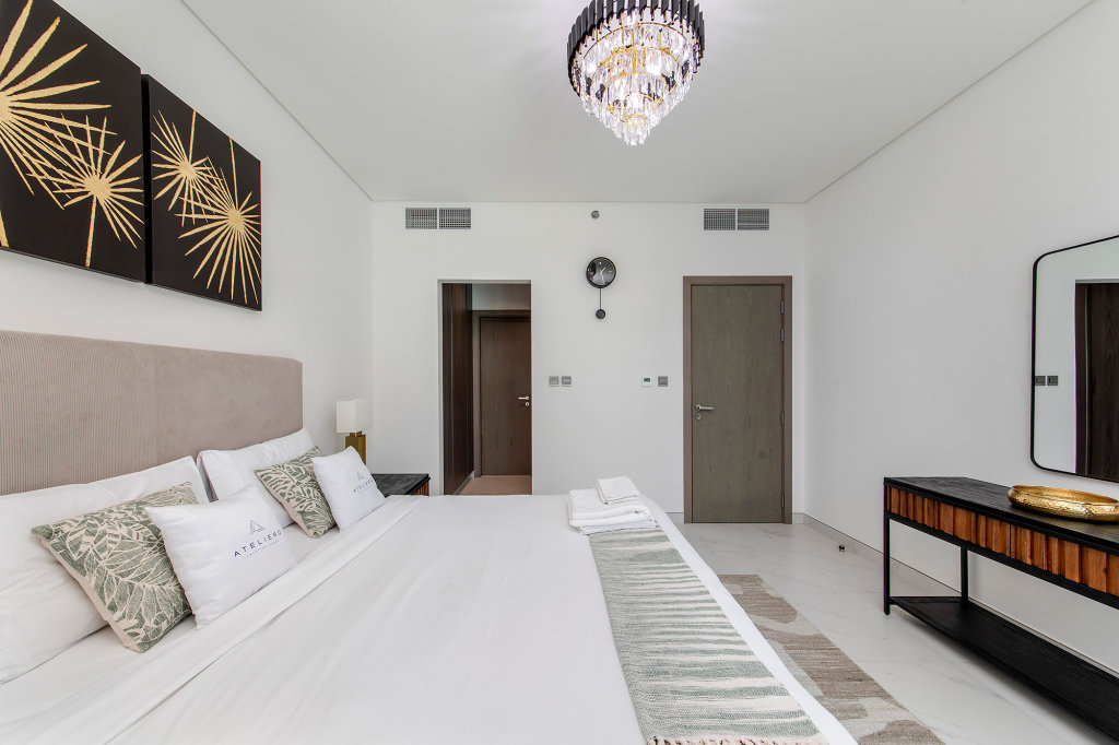 Дубай: Апартаменты Amazing 1BR with Lagoon view at District One