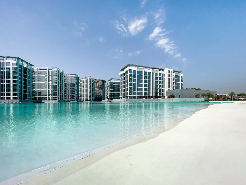 Дубай: Апартаменты Amazing 1BR with Lagoon view at District One