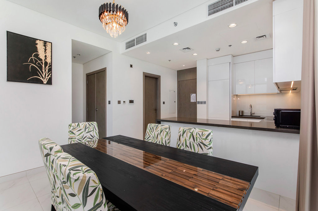 Дубай: Апартаменты Amazing 1BR with Lagoon view at District One