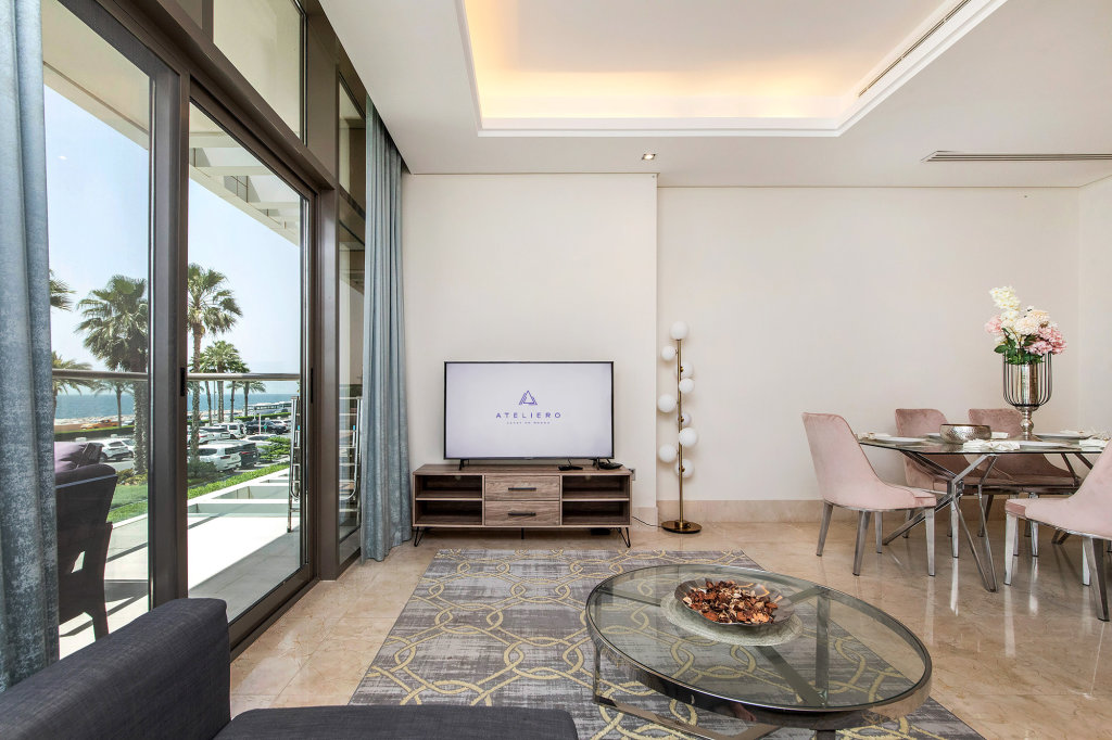 Дубай: Апартаменты Deluxe 2BR with Sea View in The 8 on Palm Jumeirah