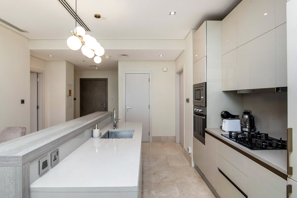 Дубай: Апартаменты Deluxe 2BR with Sea View in The 8 on Palm Jumeirah