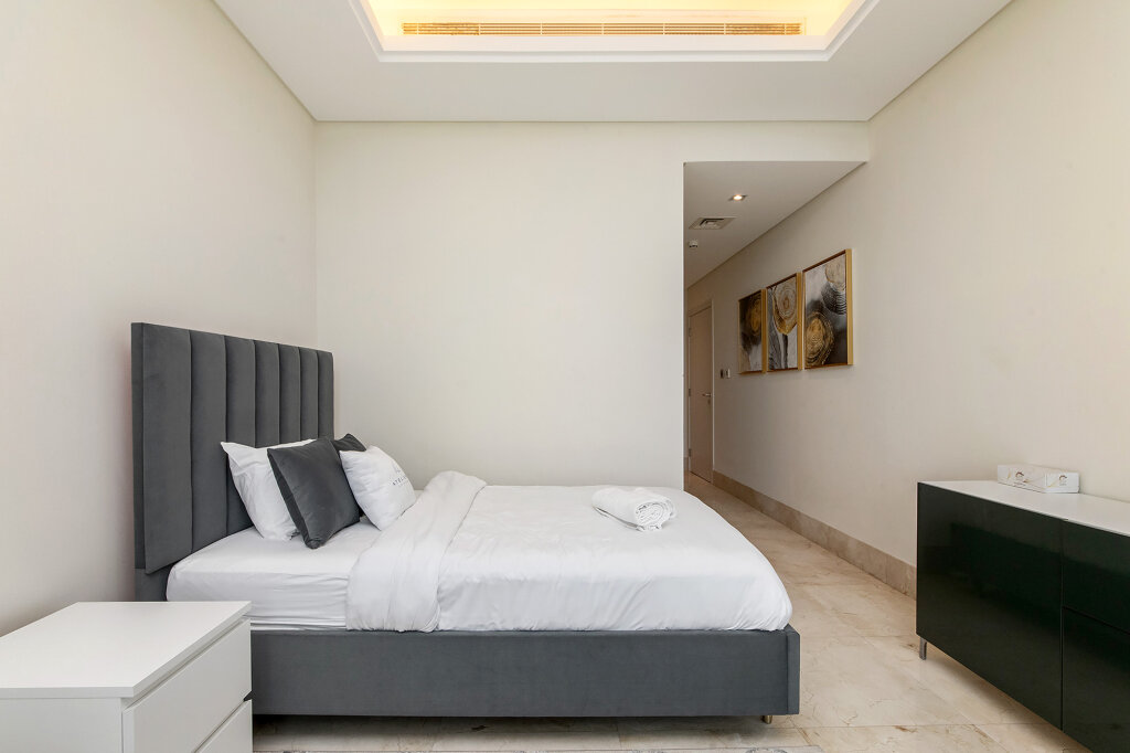 Дубай: Апартаменты Deluxe 2BR with Sea View in The 8 on Palm Jumeirah