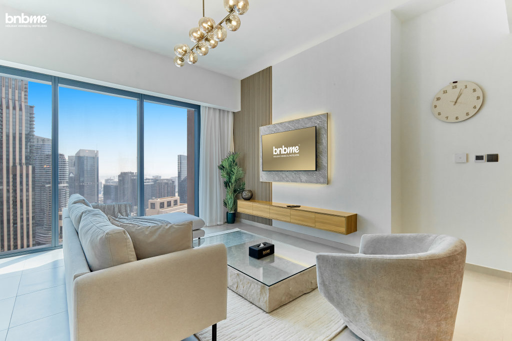 Дубай: Апартаенты Bnbmehomes | Modern 2BR Treasure nr Dubai Fountain - 3302