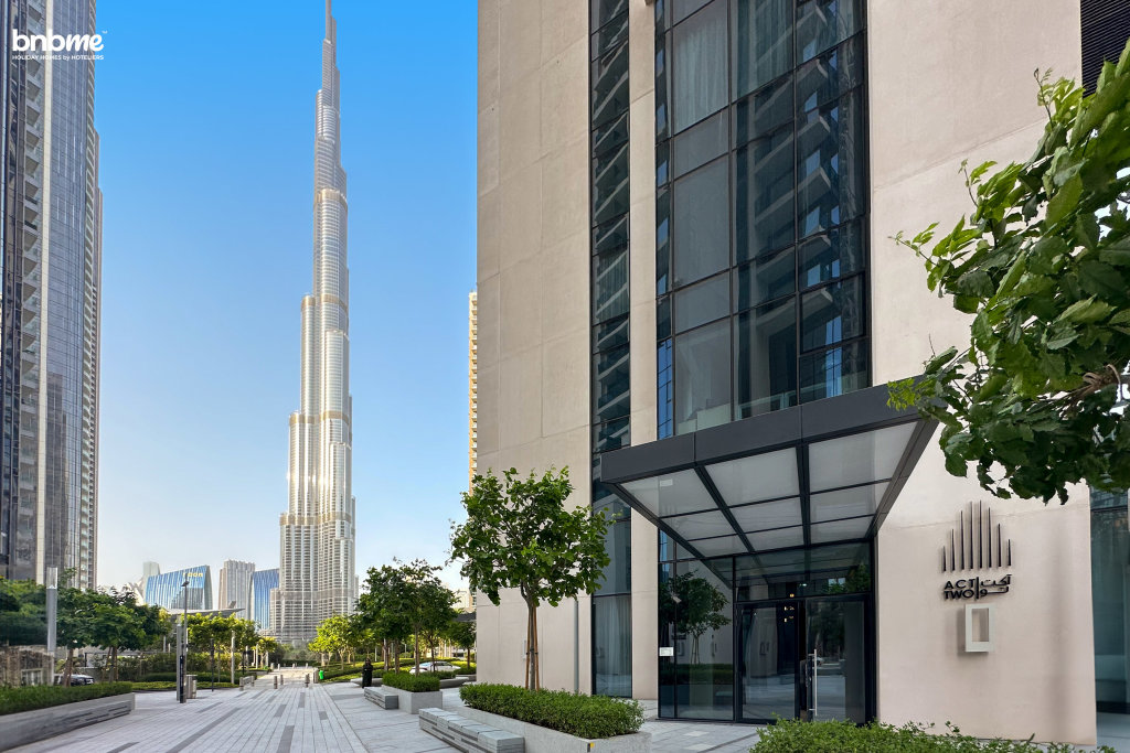Дубай: Апартаенты Bnbmehomes | Modern 2BR Treasure nr Dubai Fountain - 3302
