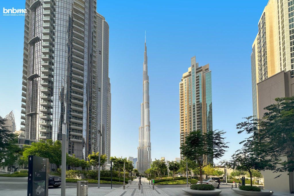 Дубай: Апартаенты Bnbmehomes | Modern 2BR Treasure nr Dubai Fountain - 3302