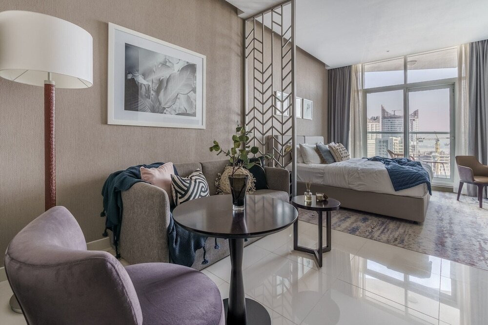Дубай: Eloquent Cozy Studio with Incredible Canal Views