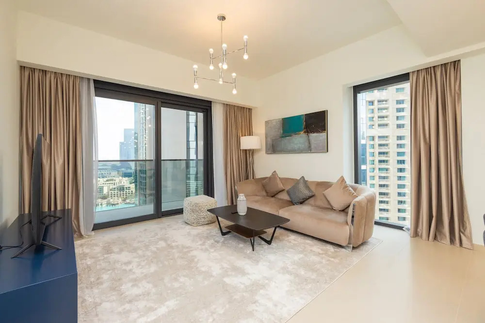 Дубай: Amazing 3BR Burj Khalifa & Fountain View