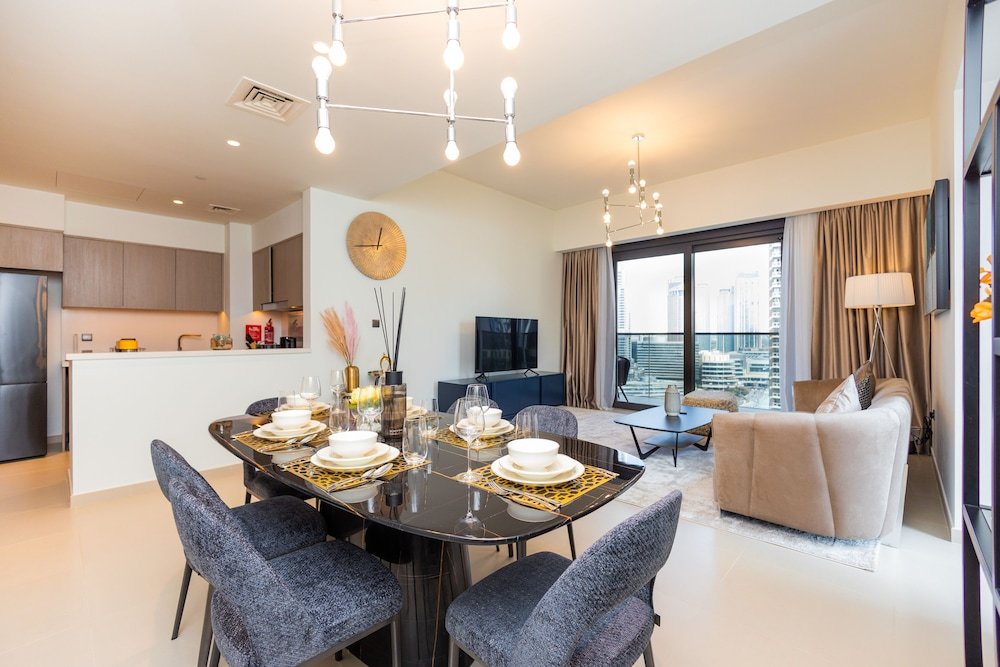 Дубай: Amazing 3BR Burj Khalifa & Fountain View