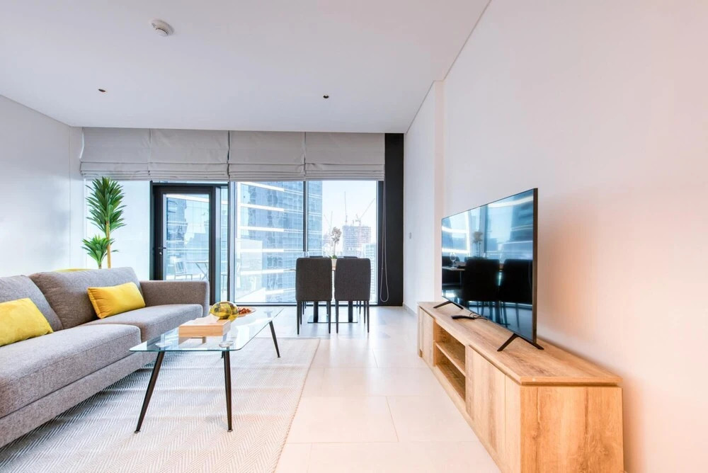 Дубай: Stylish Studio w Dubai Canal Vw in Business Bay