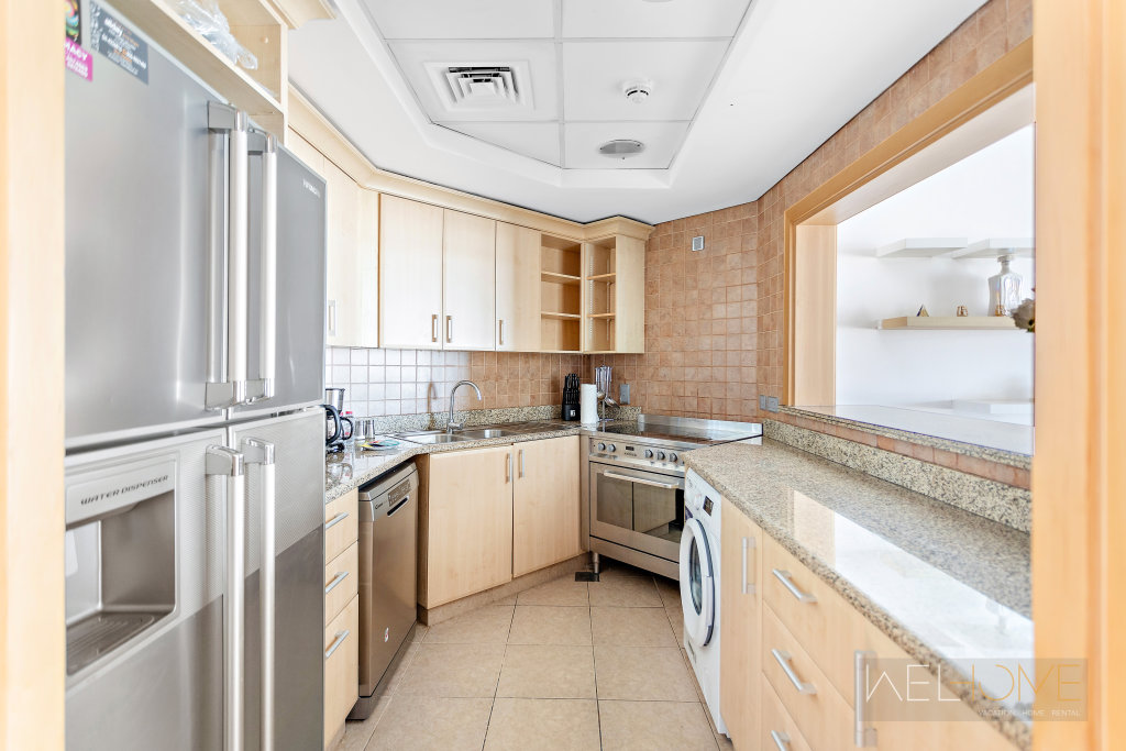 Дубай: Апартаменты WelHome - Breathtaking 1BR Apartment Shoreline The Palm
