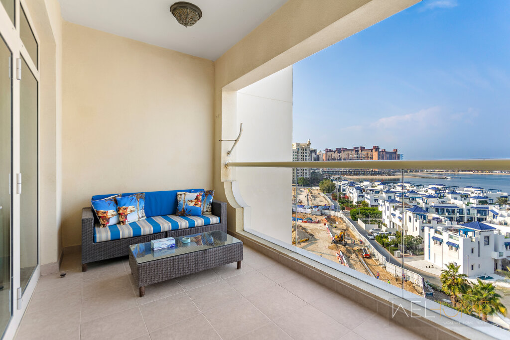 Дубай: Апартаменты WelHome - Breathtaking 1BR Apartment Shoreline The Palm