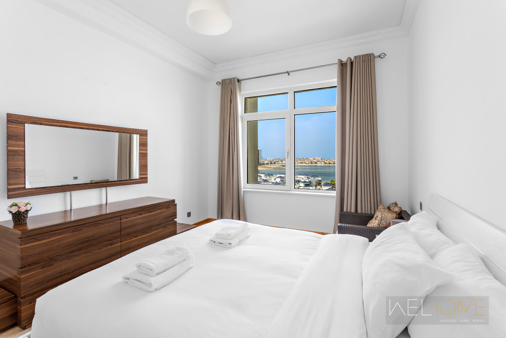 Дубай: Апартаменты WelHome - Breathtaking 1BR Apartment Shoreline The Palm