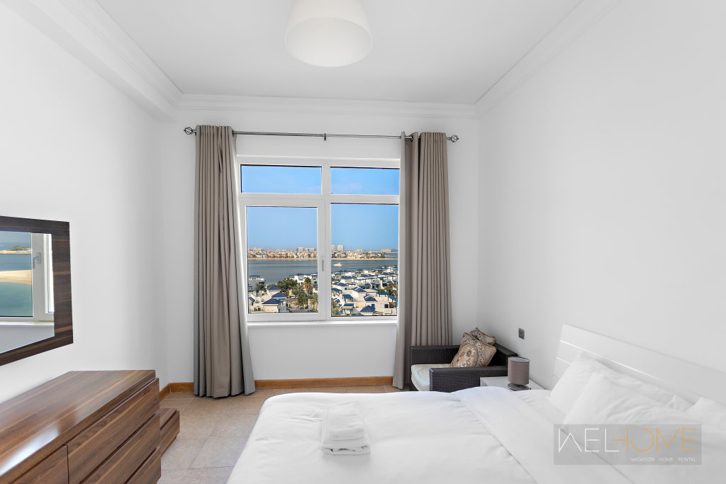 Дубай: Апартаменты WelHome - Breathtaking 1BR Apartment Shoreline The Palm