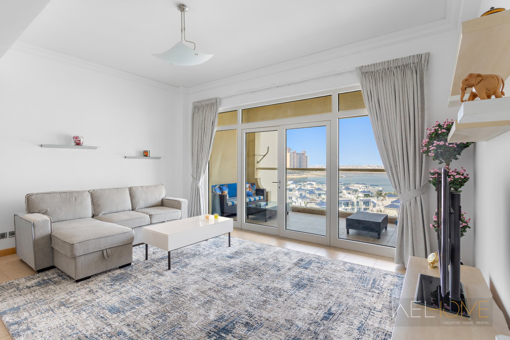 Дубай: Апартаменты WelHome - Breathtaking 1BR Apartment Shoreline The Palm