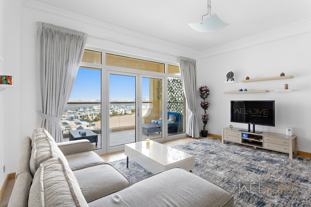 Дубай: Апартаменты WelHome - Breathtaking 1BR Apartment Shoreline The Palm