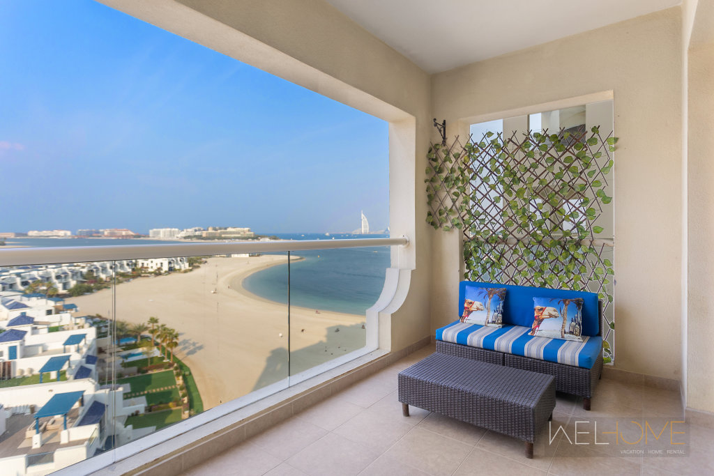 Дубай: Апартаменты WelHome - Breathtaking 1BR Apartment Shoreline The Palm