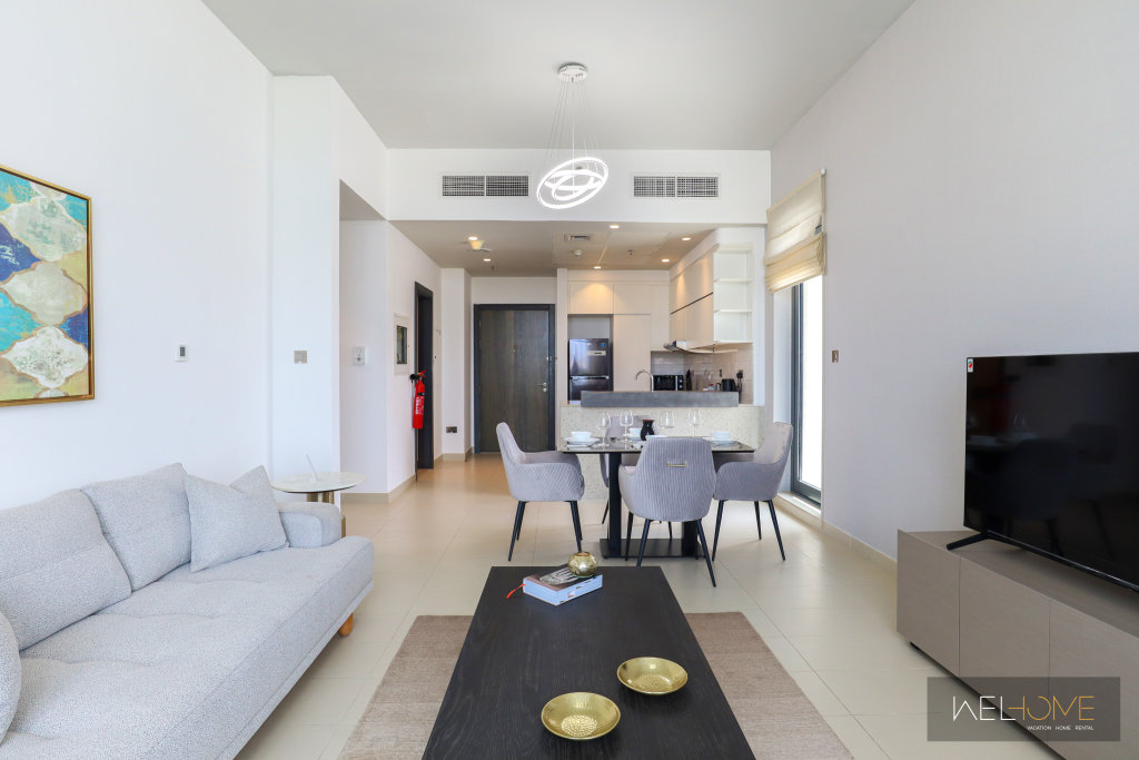 Дубай: Апартаменты WelHome - Prime 1BR Apartment at Oia Residence