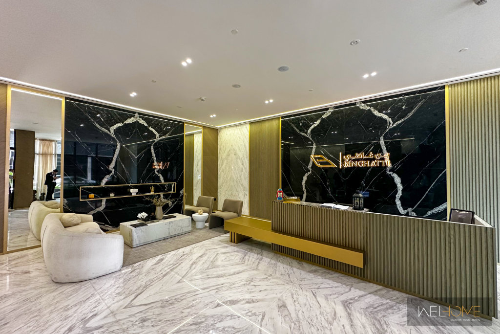 Дубай: Апартаменты WelHome - Dubai Delight: Luxe Living 1BR at Binghatti Luna