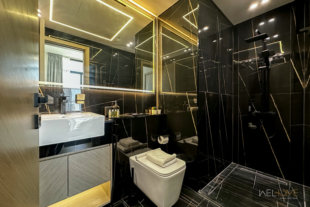 Дубай: Апартаменты WelHome - Dubai Delight: Luxe Living 1BR at Binghatti Luna