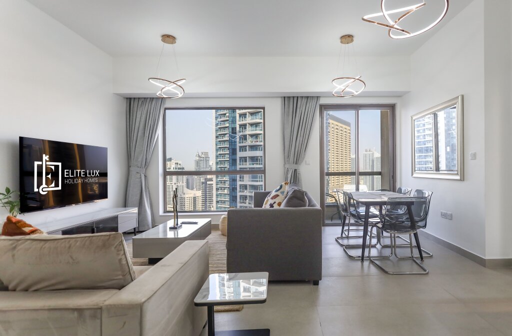 Дубай: Апартаменты Elite Lux Holiday Homes - Beachside Haven Stylish 1 BHK in JBR Dubai