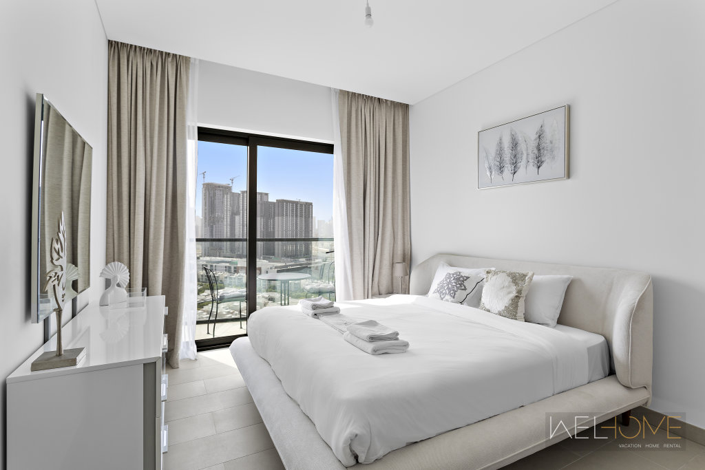 Дубай: Апартаменты WelHome - Charming Apt With City Lights in Sobha Waves
