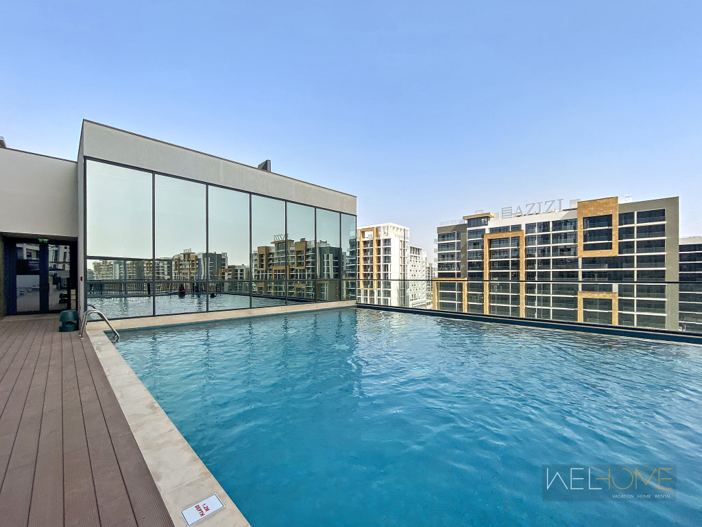 Дубай: Апартаменты WelHome - Charming Apt With City Lights in Sobha Waves