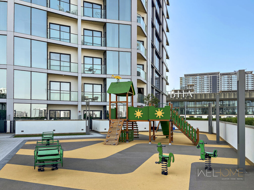 Дубай: Апартаменты WelHome - Charming Apt With City Lights in Sobha Waves