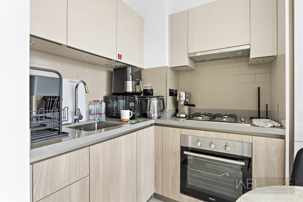 Дубай: Апартаменты WelHome - Charming Apt With City Lights in Sobha Waves