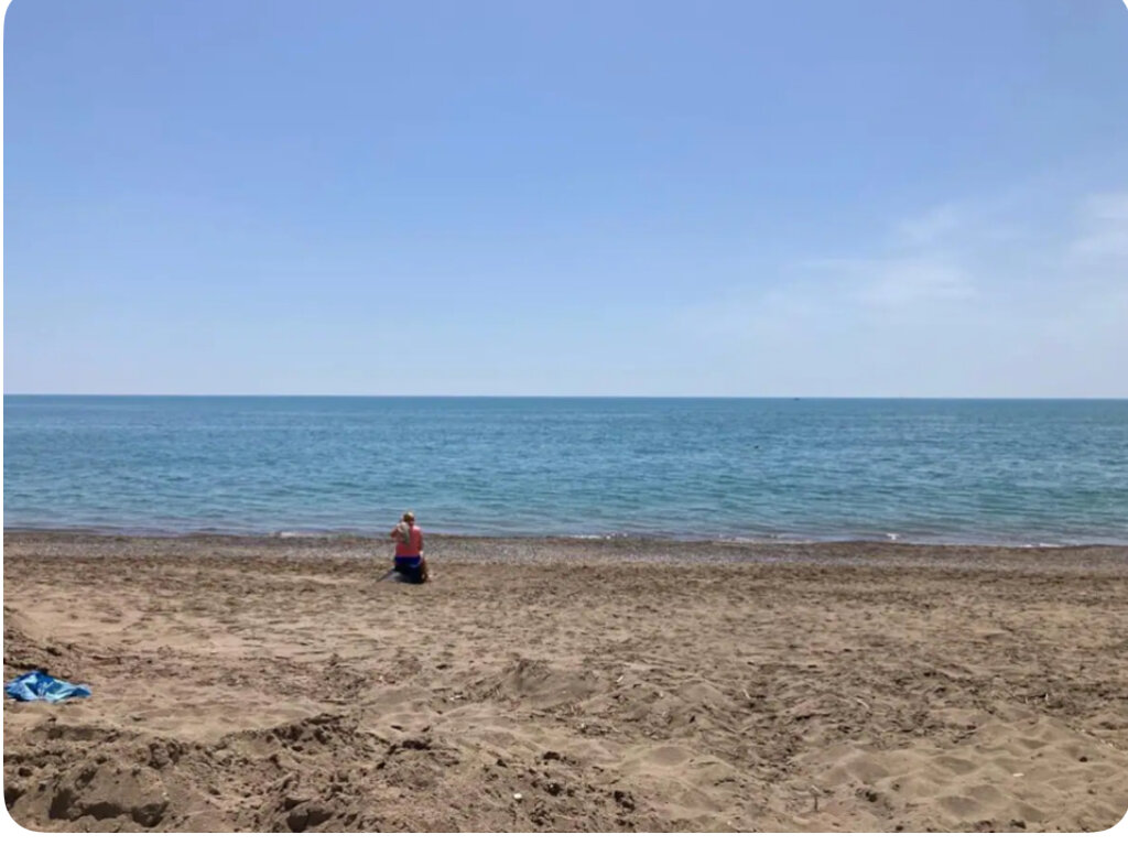 Богазкент: Flat By the Beach Under the Palm Trees