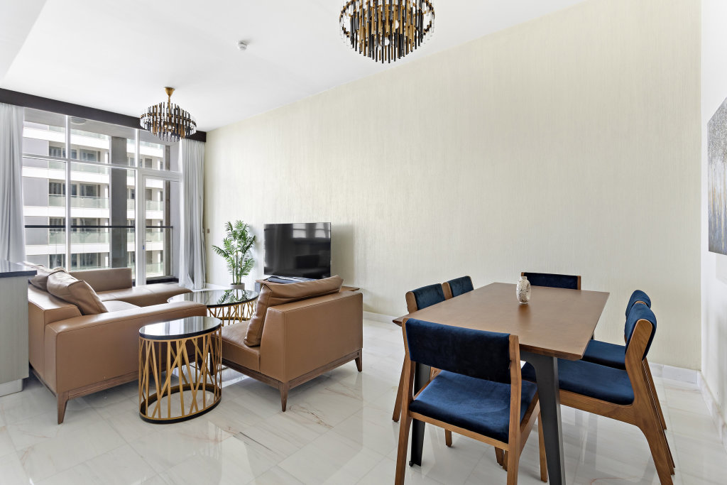 Дубай: Апартаменты WelHome - Opulent Retreat with Panoramic Cityscape Views