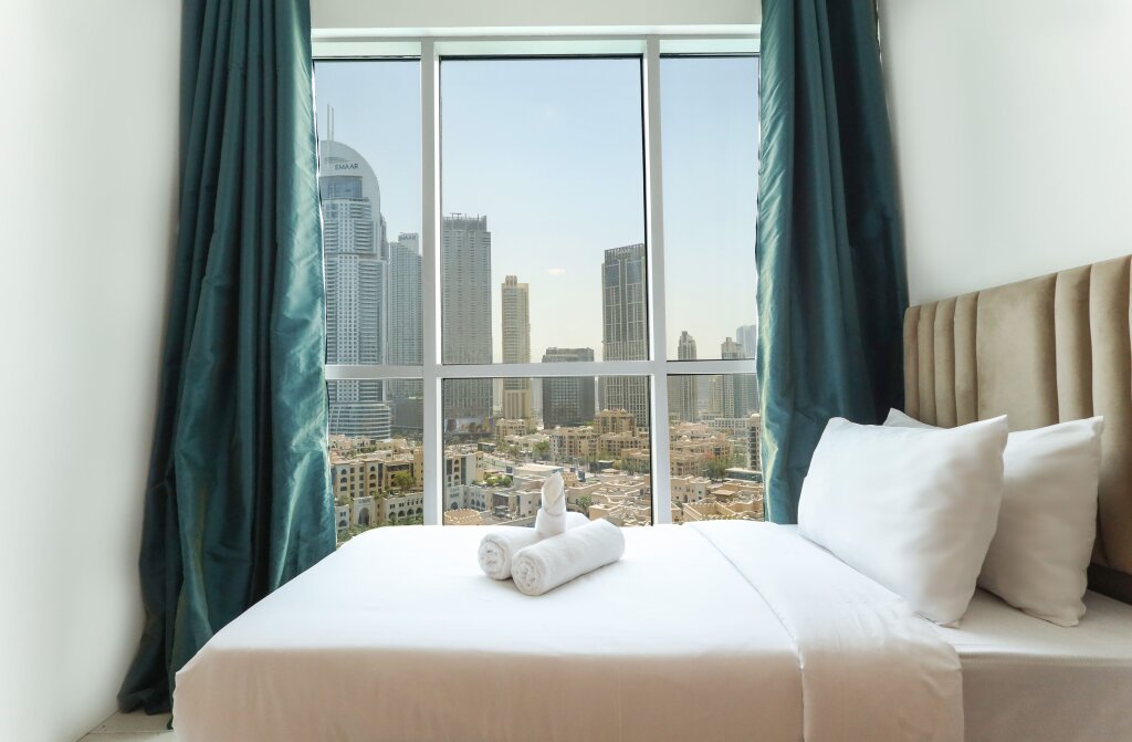 Дубай: Апартаменты Elite LUX Holiay Homes - Breathtaking Burj Khalifa Views 2 BHK in Downtown Dubai