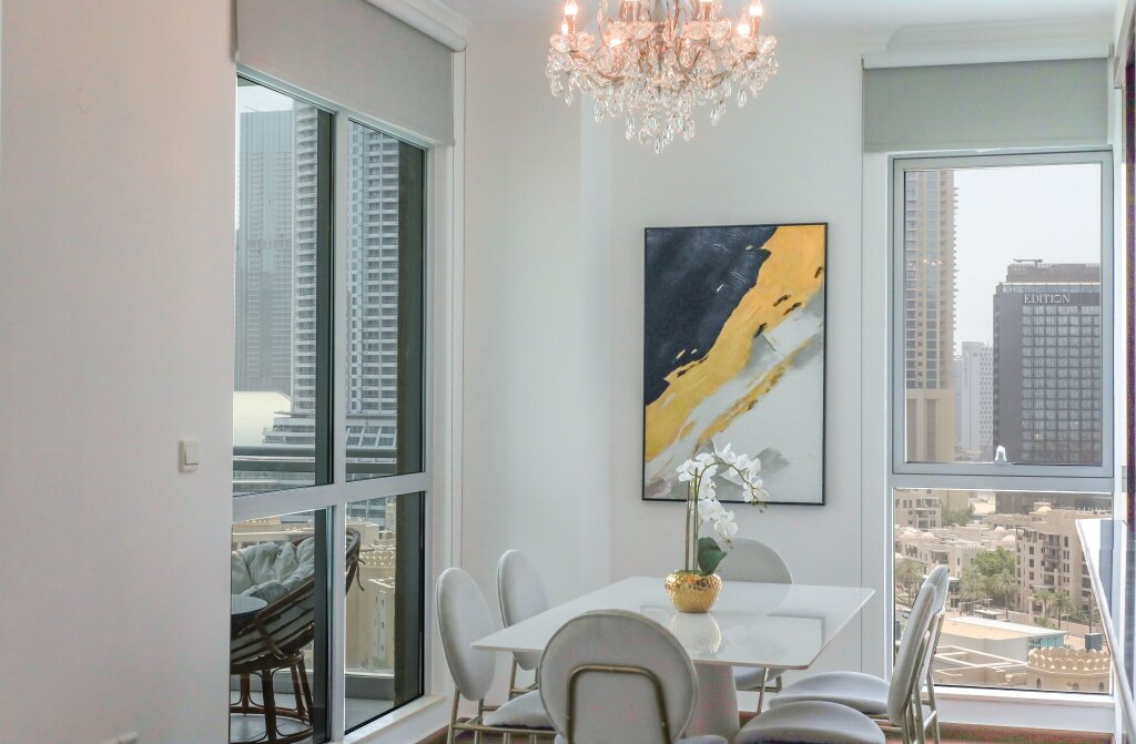 Дубай: Апартаменты Elite LUX Holiay Homes - Breathtaking Burj Khalifa Views 2 BHK in Downtown Dubai