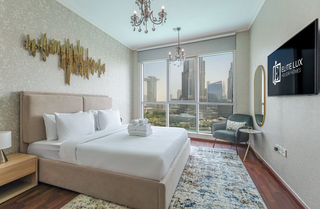 Дубай: Апартаменты Elite LUX Holiay Homes - Breathtaking Burj Khalifa Views 2 BHK in Downtown Dubai
