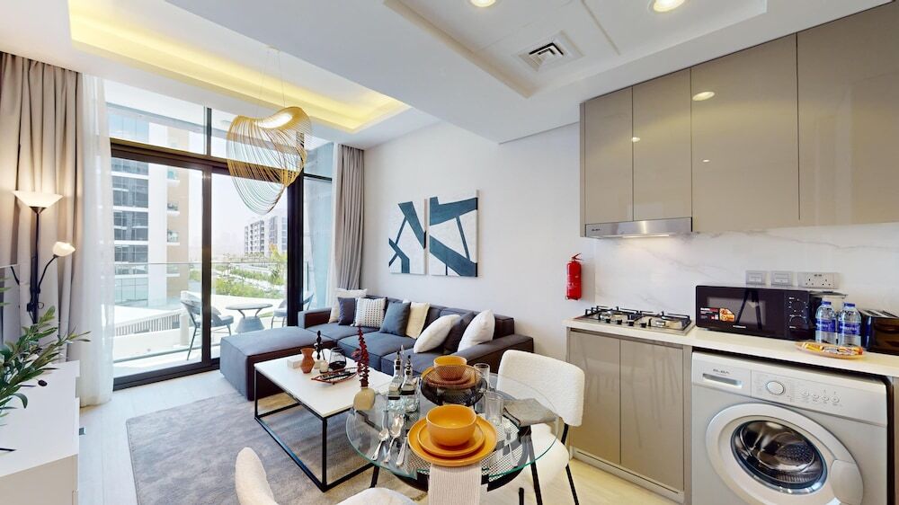 Дубай: Primestay - Azizi Riviera 9 1BR - Meydan